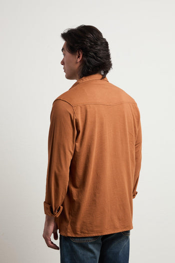 3107 Camicia texana ruggine maniche lunghe - 6