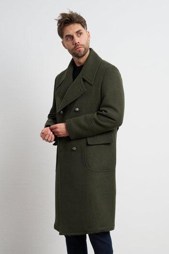 2495 Cappotto verde doppiopetto - 7