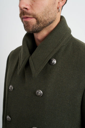 2495 Cappotto verde doppiopetto - 6