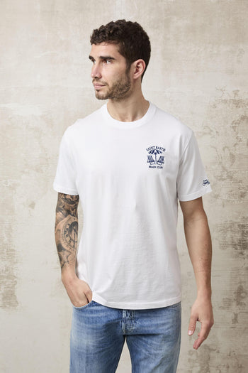 1466 T-Shirt "Beach Club" Portofino bianca - 3