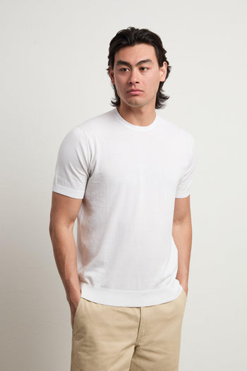 3461 T-shirt in maglina bianca - 8