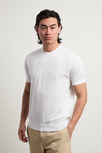 3461 T-shirt in maglina bianca - 4