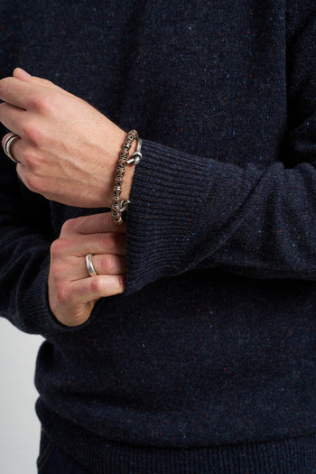 2191 Maglia blu mélange - 5