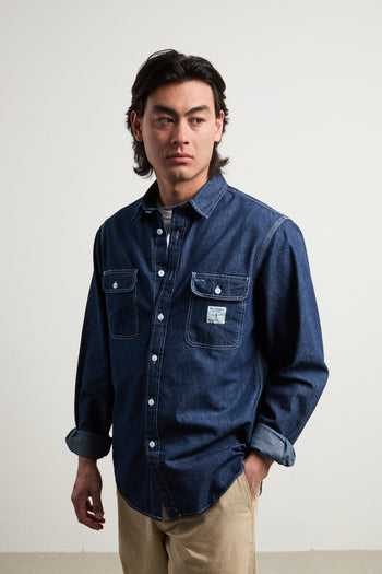 3503 Camicia jeans scura - 4