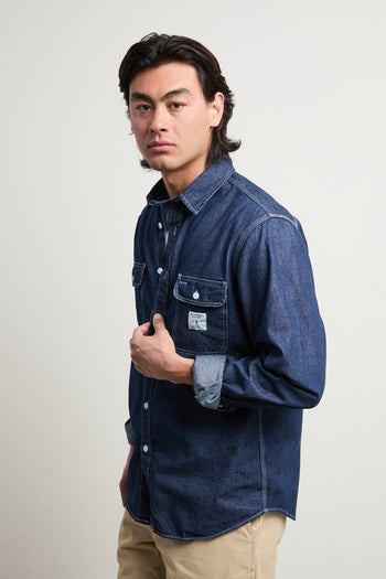3503 Camicia jeans scura - 3