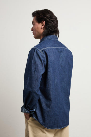 3503 Camicia jeans scura - 7