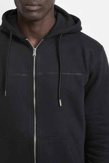 2840 Felpa nera cappuccio - 9