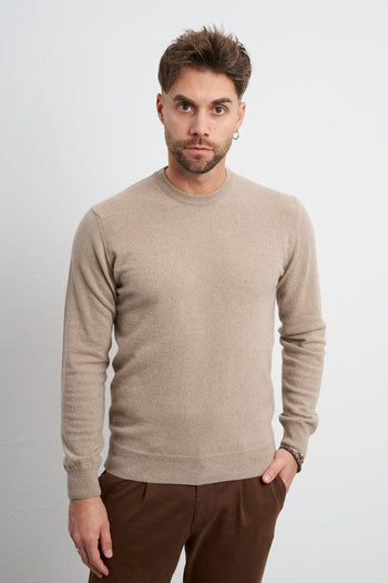 2483 Maglia sabbia cashmere - 5