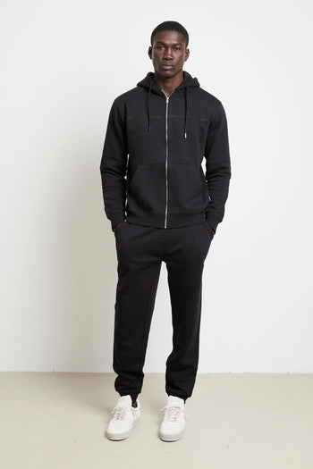 2840 Felpa nera cappuccio - 11