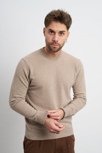 2483 Maglia sabbia cashmere - 3