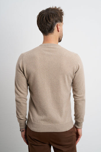 2483 Maglia sabbia cashmere - 2