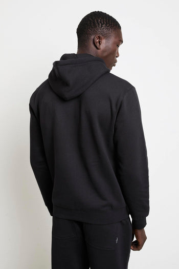 2840 Felpa nera cappuccio - 4