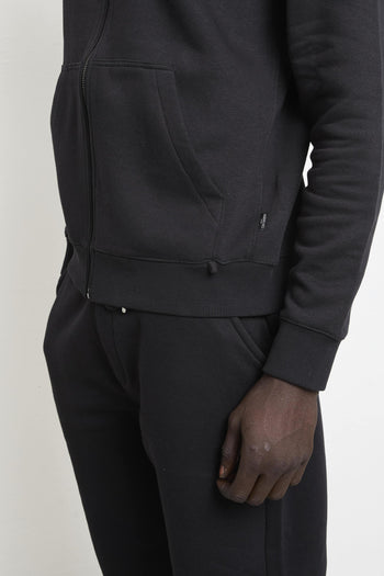 2840 Felpa nera cappuccio - 6