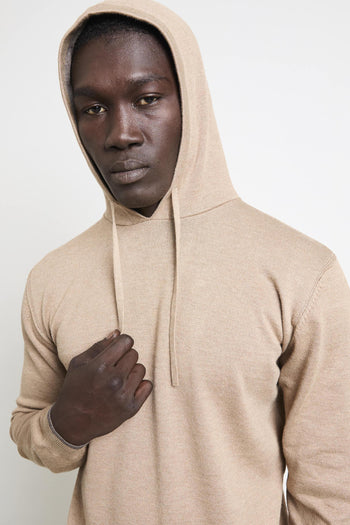 2813 Maglia sabbia cappuccio - 7