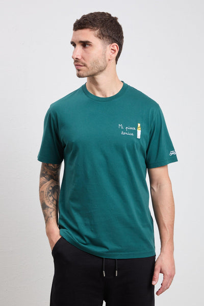 3523 T-shirt "Mi piace tonica" verde