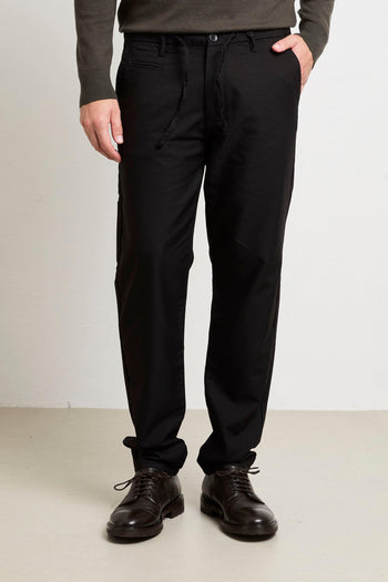 2827 Pantalone nero coulisse - 2