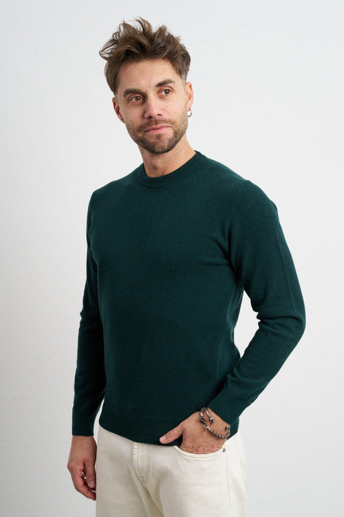 2480 Maglia verde cashmere