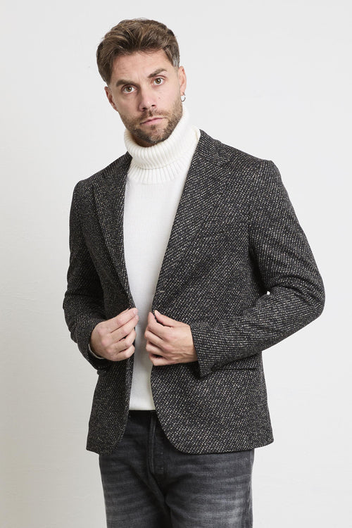 2531 Giacca nera mélange