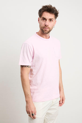 3530 T-shirt rosa con taschino - 3