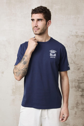 1467 T-Shirt blu "Beach Club" - 4