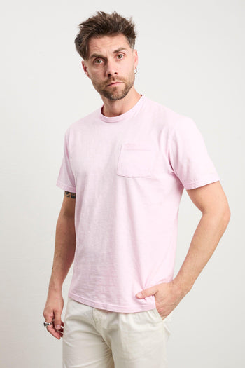3530 T-shirt rosa con taschino - 4