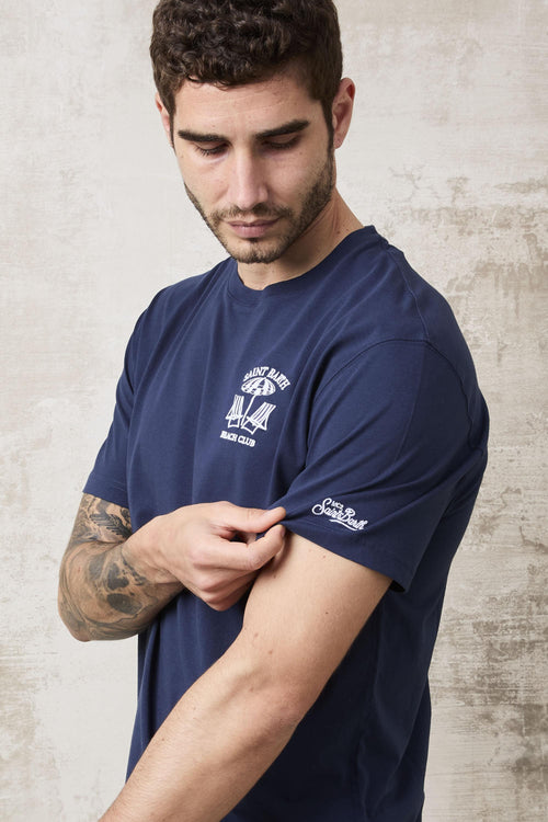 1467 T-Shirt blu "Beach Club"