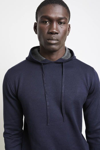 2812 Maglia blu cappuccio - 6