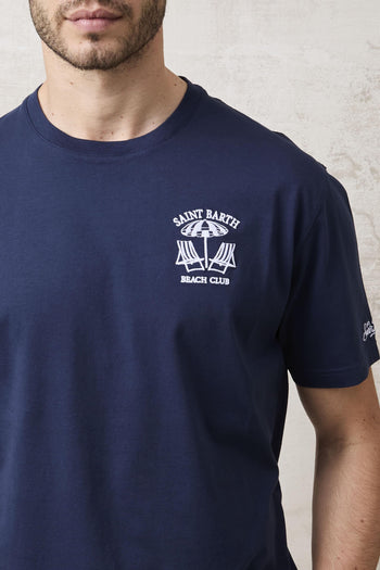 1467 T-Shirt blu "Beach Club" - 6