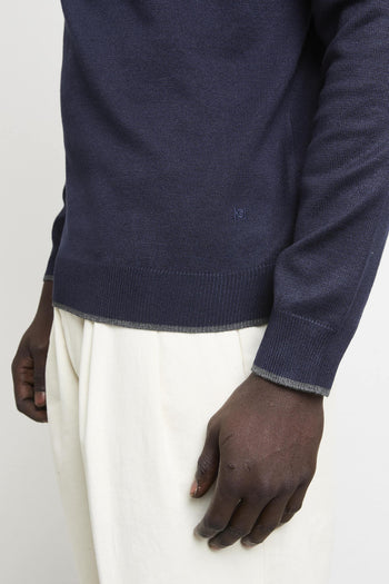 2812 Maglia blu cappuccio - 9