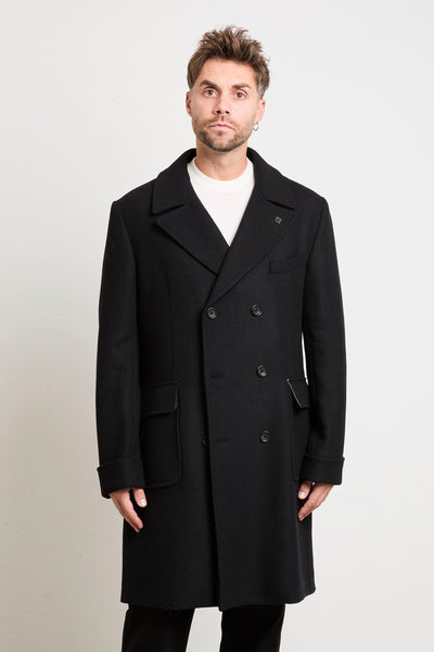 2305 Cappotto doppiopetto nero