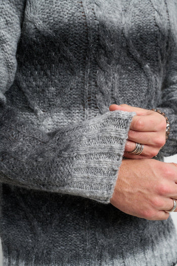 2496 Maglione grigio sfumato - 2