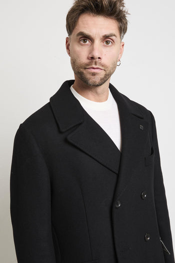 2305 Cappotto doppiopetto nero - 3