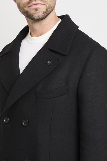2305 Cappotto doppiopetto nero - 9