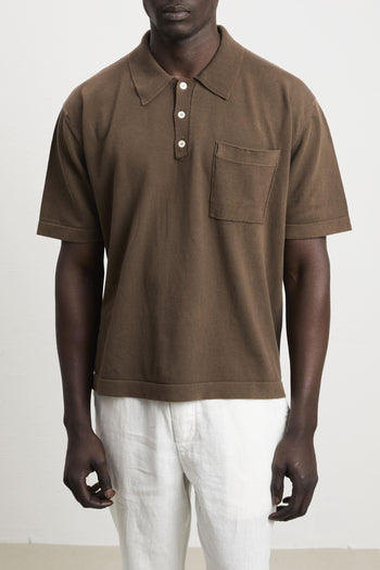 Atomo 3072 Polo manica corta marrone - 5