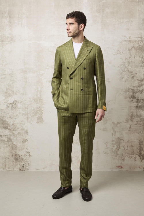 1614 Abito Gessato verde