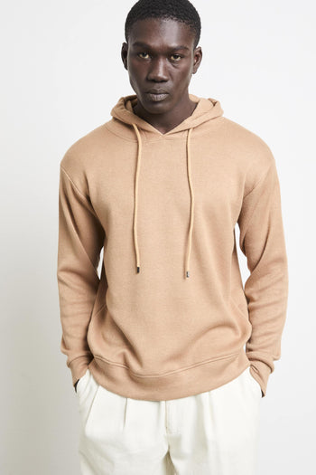 2539 Maglia caramello cappuccio - 2