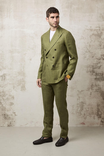 1614 Abito Gessato verde - 2