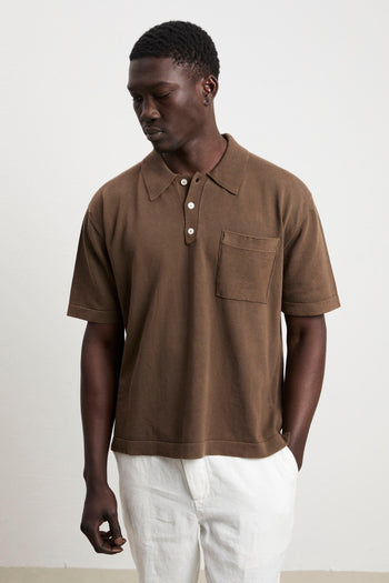 Atomo 3072 Polo manica corta marrone - 6