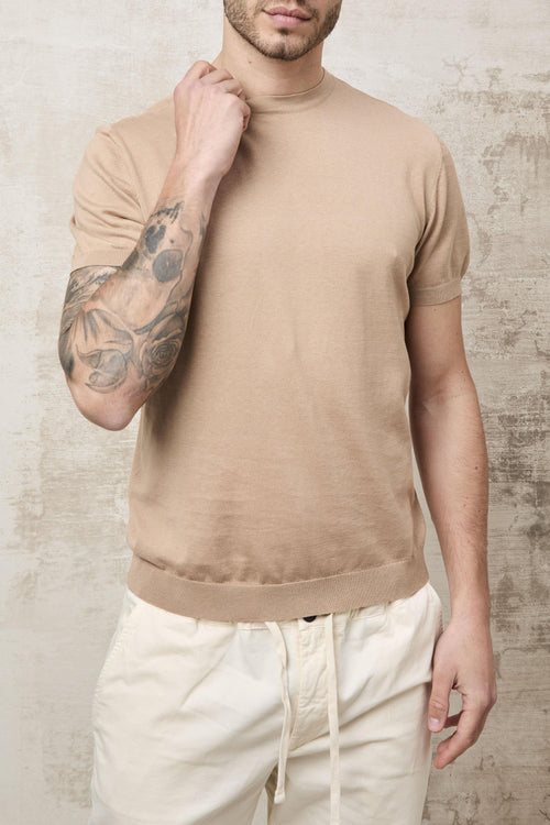 1545 Maglia beige in seta