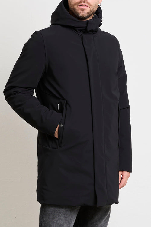 2602 Piumino nero Surflex lungo