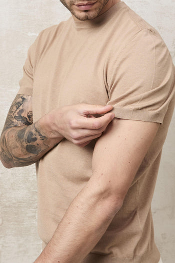 1545 Maglia beige in seta - 2