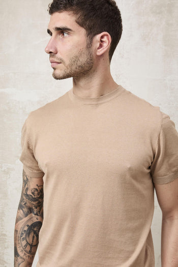 1545 Maglia beige in seta - 6