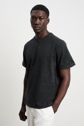 Atomo 3073 T-shirt tie-dye nera - 4
