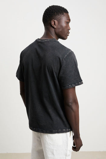 Atomo 3073 T-shirt tie-dye nera - 2