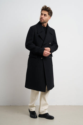 2494 Cappotto nero doppiopetto - 2