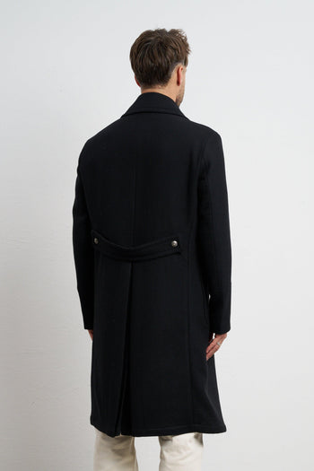 2494 Cappotto nero doppiopetto - 7