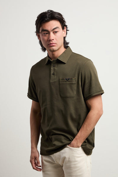 3087 Polo manica corta verde