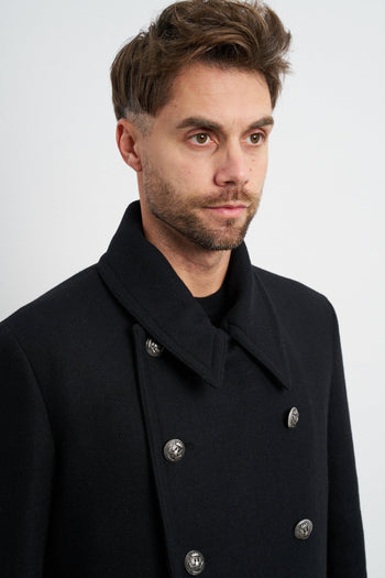 2494 Cappotto nero doppiopetto - 5