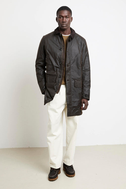 2182 Giubbotto Wax Mac marrone