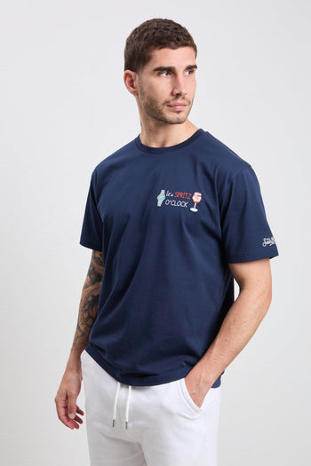 3510 T-shirt "It's Spritz O'clock" blu - 3